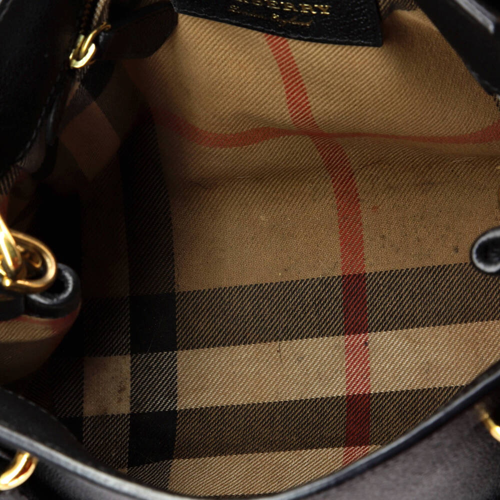 Burberry Buckle Tote Leather Small #158177B65B - Picture 6 of 10
